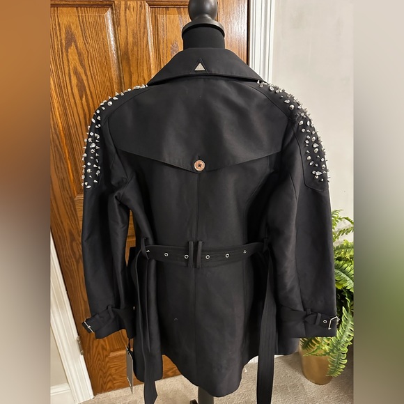 Sam Edelman embellished trench coat. - Picture 2 of 6